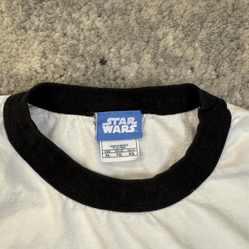 Vintage Star Wars Storm Trooper TK 421 T-Shirt Size Large Ringer Y2K - Picture 5 of 9